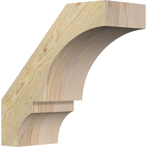 Ekena Millwork 6"W x 14"D x 14"H Balboa Rough Sawn Knee Brace, Douglas Fir BRC06X14X14BOA00RDF - main
